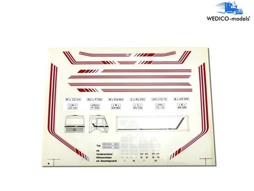 Dekor mercedes rot - dekor,