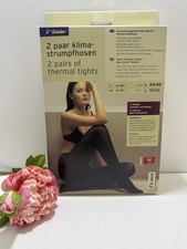Tchibo 2 Paar Klima-Strumpfhosen Gr. L 44/46 neu Schwarz