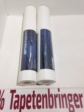 Vliestapete Erismann 2x 10026-01 (2Rollen) Streifen Weiß Creme Silber Restposten