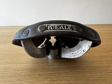 Ideale Record Fahrradsattel Leder 60/70er
