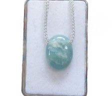 Aquamarin Cabochon Anhänger