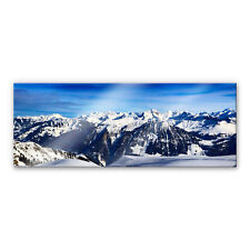 Acrylglasbild Alpenpanorama blau WANDBILD DEKO BILD 3D farbecht Berge