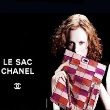 Chanel Le sac 2.55 Flap Bag Y2K Kampagne Vogue Multicolor Suede Rare