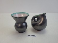 2x Vase Keramik Mid-Century
