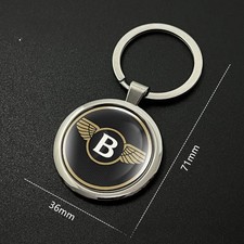 Bentley Metall-Schlüsselanhänger aus Kunstharz Epoxidharz und Edelstahl mit