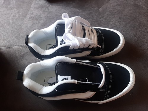 Vans knu skool black white - vans,