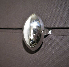 Ring, 925er Silber, gewölbter Hohlkörper, Länge 3,3 cm, Breite 2 cm