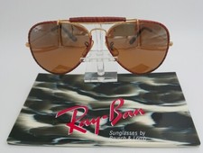 TOP Ray-Ban Bausch&Lomb vintage W0685 Outdoorsman Aviator 58mm Leather Driving