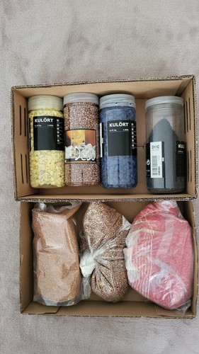 Dekosand gelb - in, gelb/