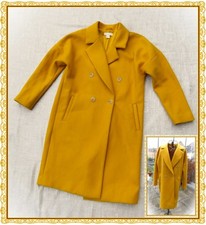Maisgelber Herbst-Winter-Mantel"H&M"Gr.S/36 mit 38% Wollanteil"wenig getragen