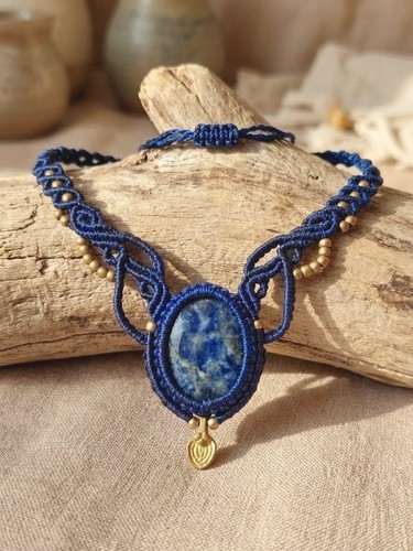 Edles makramee collier - edles,