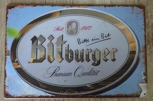 Bitburger bier vintage stil - bitburger,