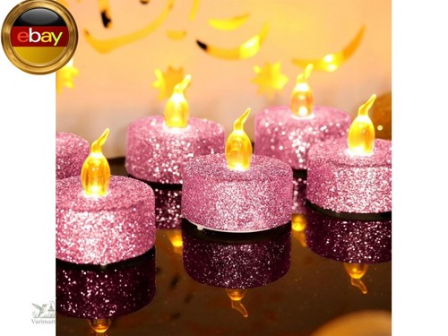Rose glitzernde led teelicht - glitzernde,