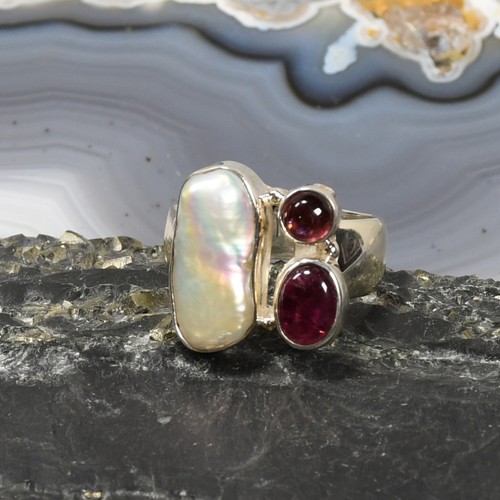 Biwa perlen ring 925er - ring,,
