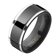 Titan ring silber mit - silber,