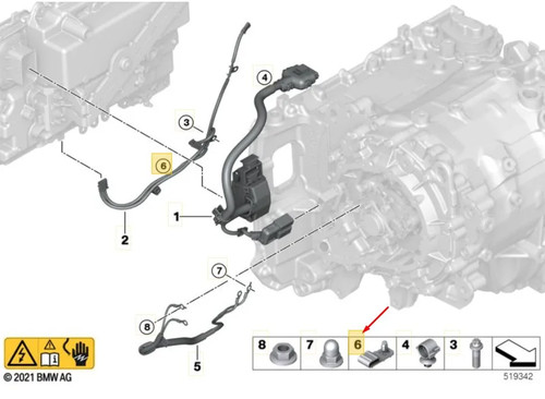 Bmw i20 kabel kabelclip - bmw, ix