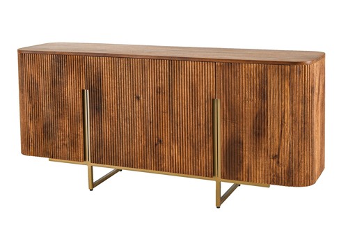 Sideboard mangoholz metall 160 - mangoholz,