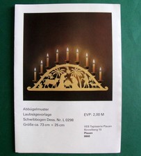 DDR Schwibbogen Laubsägevorlage Krippenszene Abbügelmuster Holz Ostalgie alt