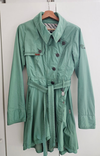 Khujo mantel trenchcoat grün - khujo,