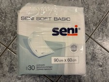 Seni Soft Basic 60x90 cm Bettschutzunterlagen, Krankenunterlage, Einweg 30 Stück