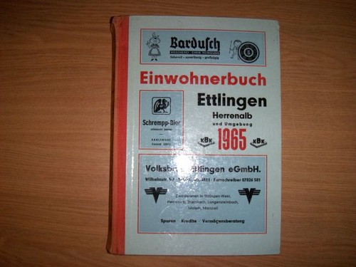 Ettlingen einwohnerbuch - ettlingen,,