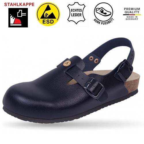 Esd sicherheitsclogs leder - esd,