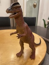 Dinosaurier Vintage Riesig 3D DILOPHOSAURUS XXL Sammler Hartplastik ca.22cm hoch