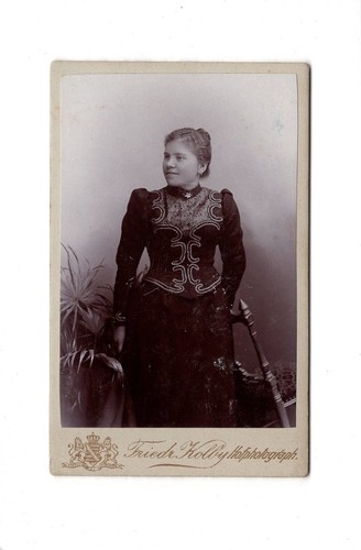 Cdv foto damenportrait feine - cdv,