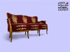 WMK Wunderschönes & gut erhaltenes 60er Jahre Sofa im Stile des Barock mit hochw