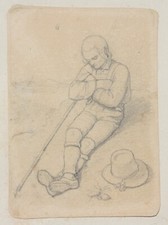 Rast eines jungen Wanderers