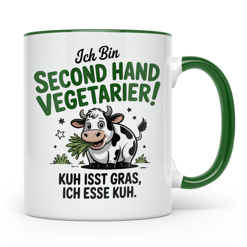 Second hand vegetarier tasse - second,