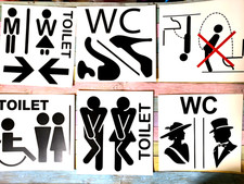 Türaufkleber "WC Toilette" WC