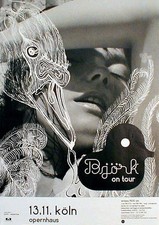 BJÖRK  rares Konzertplakat