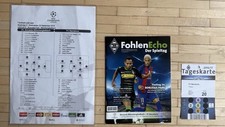 Rarität Champions League Borussia Mönchengladbach FC Barcelona Fohlenecho Ticket