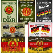 DDR Blechschild Ossi Retro