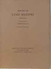 Ausstellung von Luigi Maestri Typograf. 1968. Präsentation G. Ballo, Note A. Rossi