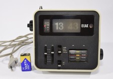 vintage 70s ELAC RD100 KLAPPZAHLEN RADIOWECKER 70er Jahre Design Tischuhr
