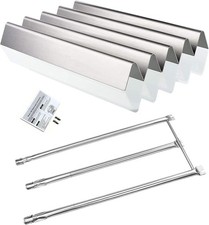 GFTIME Flavorizer Bar 7537 + Brenner 7508 für Weber Spirit E310/320 Edelstahl