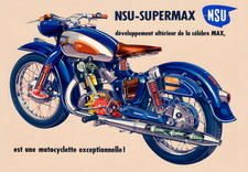NSU Supermax Motorcycle 1950s