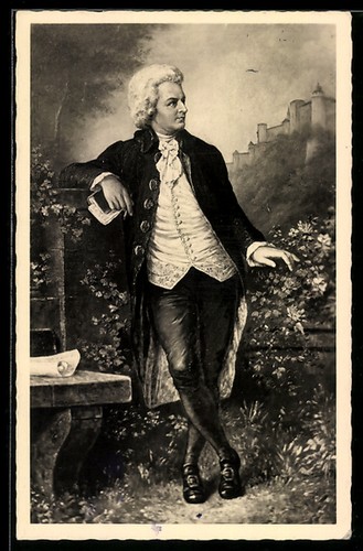 Künstler wolfgang amadeus - künstler-ak,