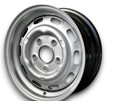 Steel wheel style silver rims