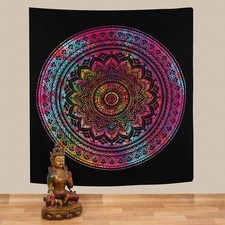 Wandteppich Deko Wndbehang Goa Tagesdecke Tuch Indien Mandala ca. 200 x 230 cm 