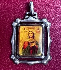 Aus Nachlass der Oma - Silberanhänger Schmuck Antik Marienmotiv – 925 Silber