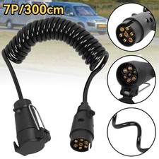 Verlängerungskabel Anhängerkabel 7 polig 3 m 12V Stecker Spiralkabel Anhänger