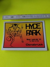Hyde Park Disco Osnabrück Aufkleber Sticker Button Vintage 70er 80er Original
