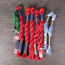 9 x verschiedene Stickgarn von DMC, Anchor, Sticktwist aus feinste Baumwolle