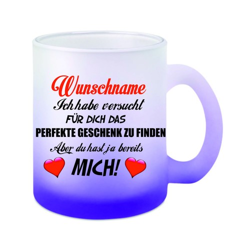 Glas tasse weiß lila - glas-tasse,