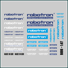 Waterslide Decal 1:87 -  DDR VEB Robotron Elektronik Dresden -  Modellbahn