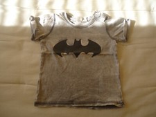H&M   BATMAN   Coole T- Shirt  100%Baumwolle  Gr.74  Grau * Neuwertig**
