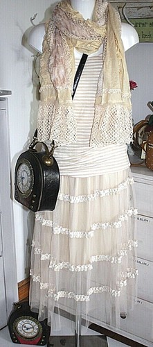 Miss furs tüll skirt lang - miss,